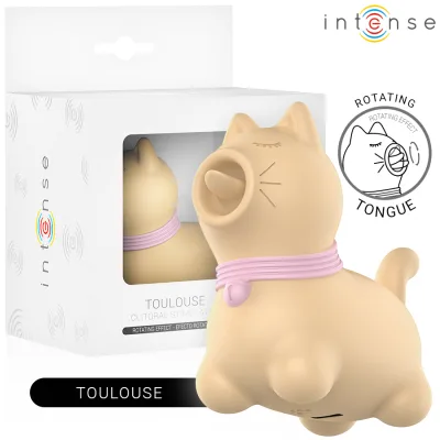 Intense - stimulateur toulouse avec langue rotative à 360º jaune