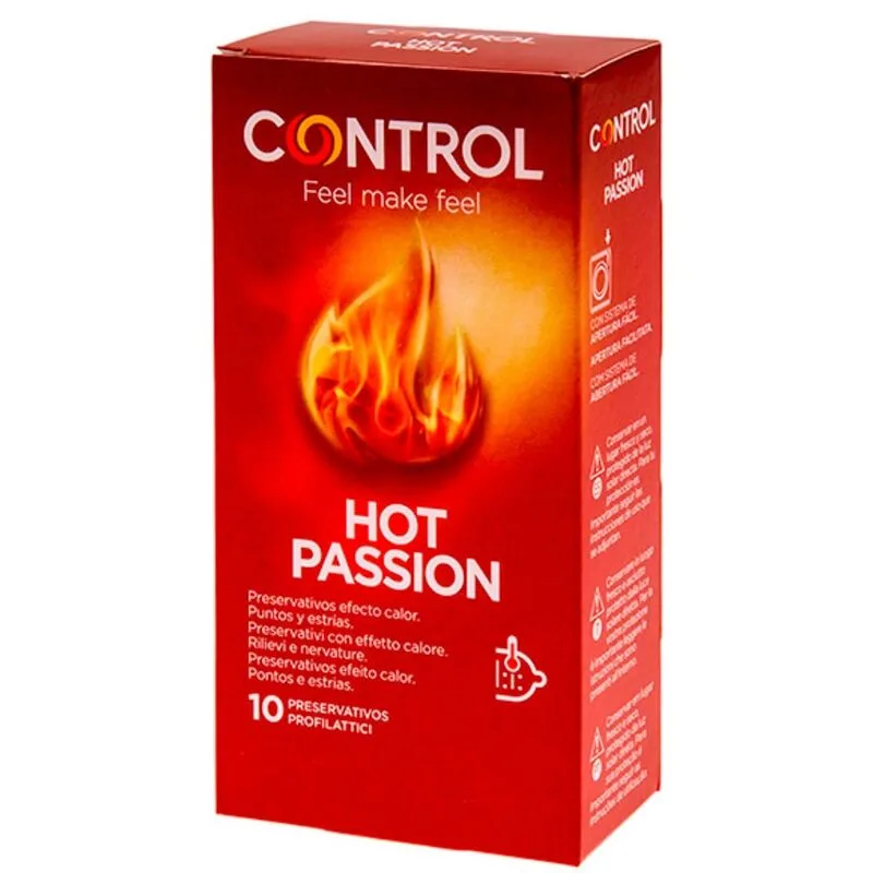 Control - effet réchauffant hot passion 10 unités