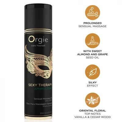 Huile de massage sensuel aphrodisiac sexy therapy 200 ml