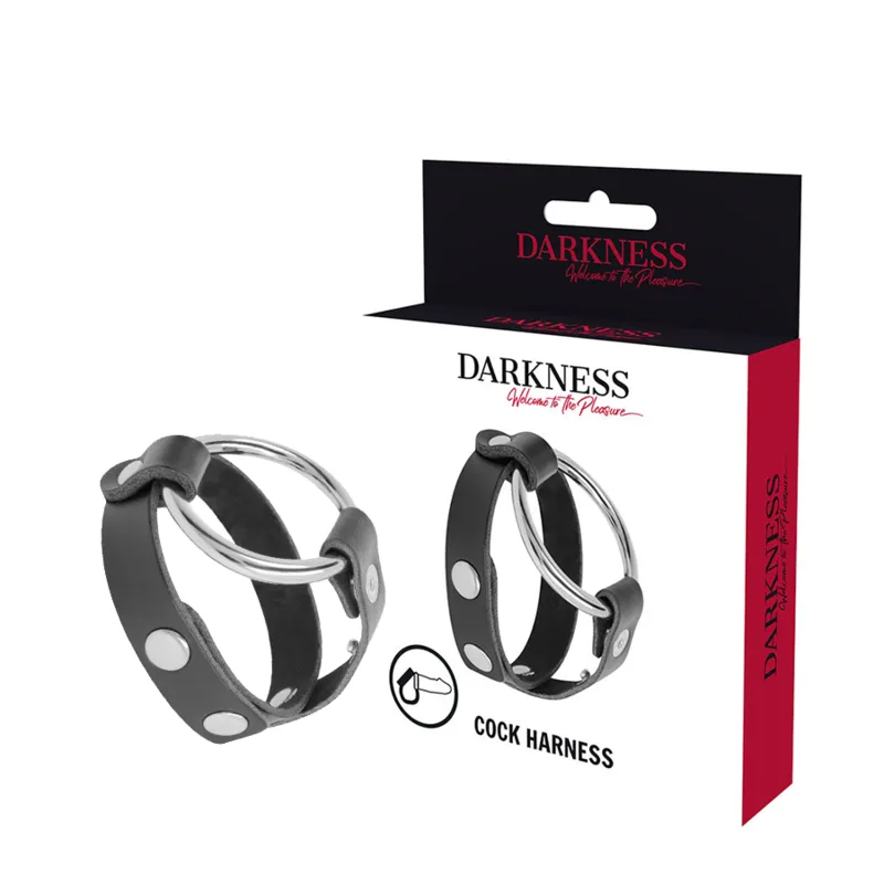 Darkness - anneau de bite et testicule BDSM