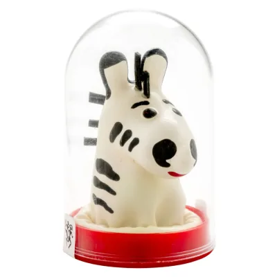 Handbeschilderde nieuwigheidscondooms zebra