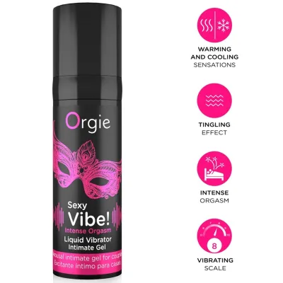 Ambiance sexy! orgasme intense, sensations multiples, gel intime 15 ml