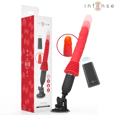 Intense - vibrateur à poussée télécommandé cynthia avec chauffage
