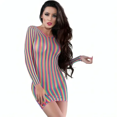 Chilirose - cr 4334 vestido multicolor S/M