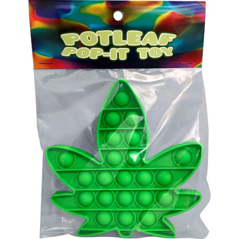 Marijuana giocattolo pop-it potleaf