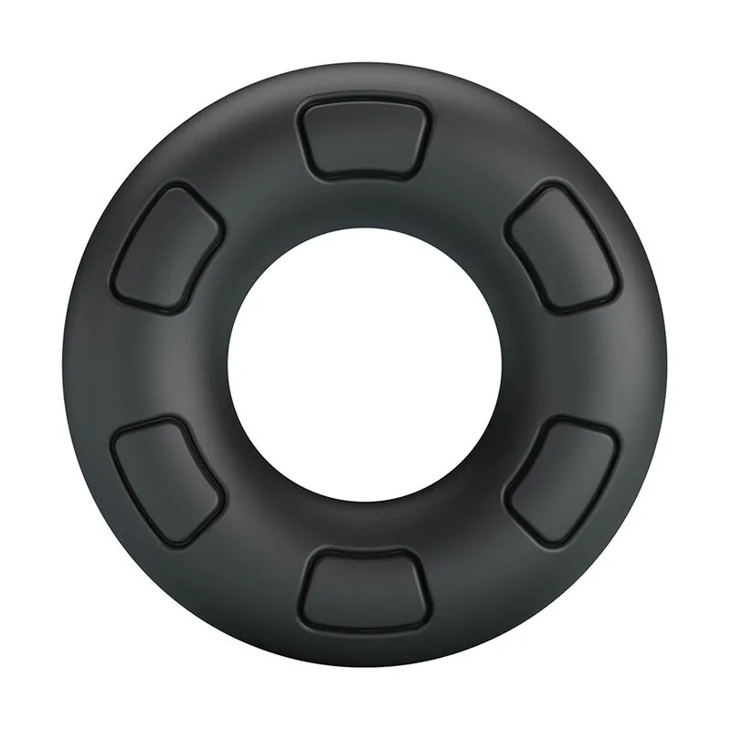 Anneau pénal en silicone super doux bertram noir