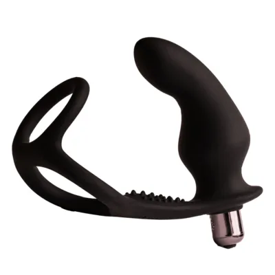 Ro-zen rro anal plug mit vibrierendem penisring schwarz