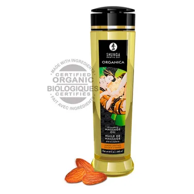 Shunga - huile de massage aux amandes bio 240 ml