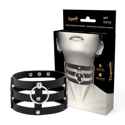 Coquette chic desire - girocollo in pelle vegano stile fetish