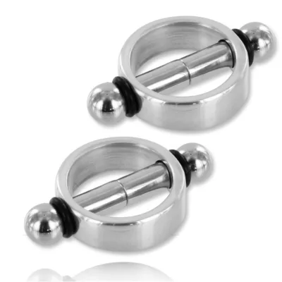 Magnetic nipple clamps pair