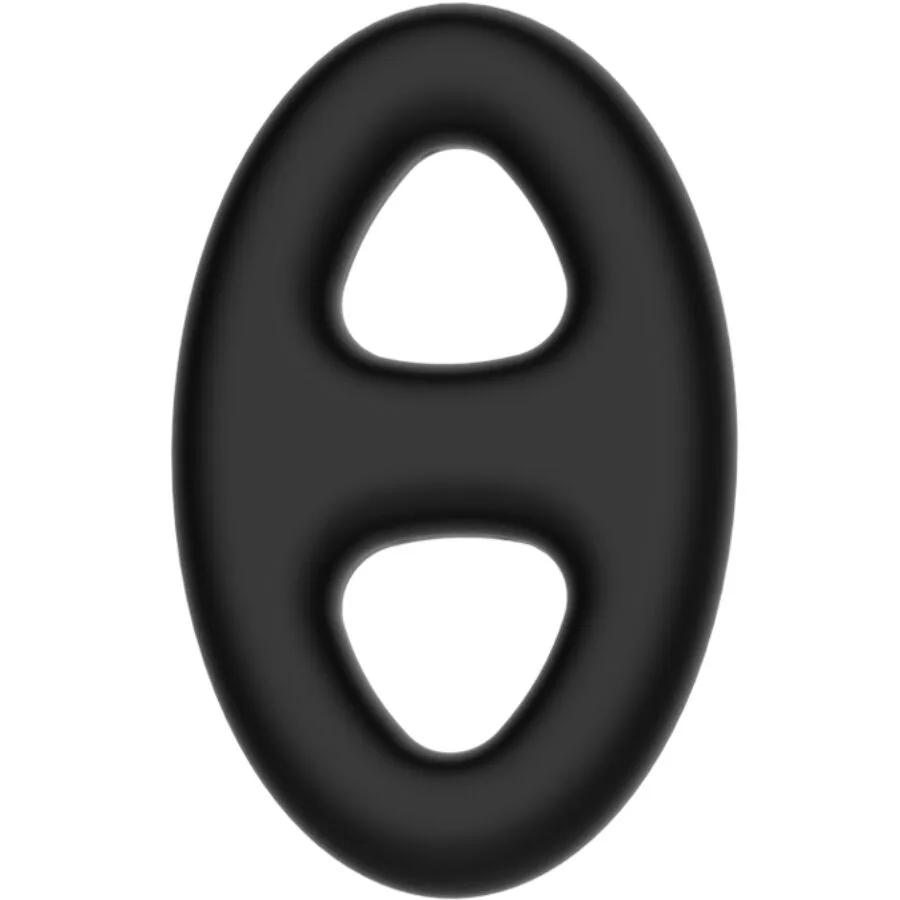 Bague en silicone double ovale