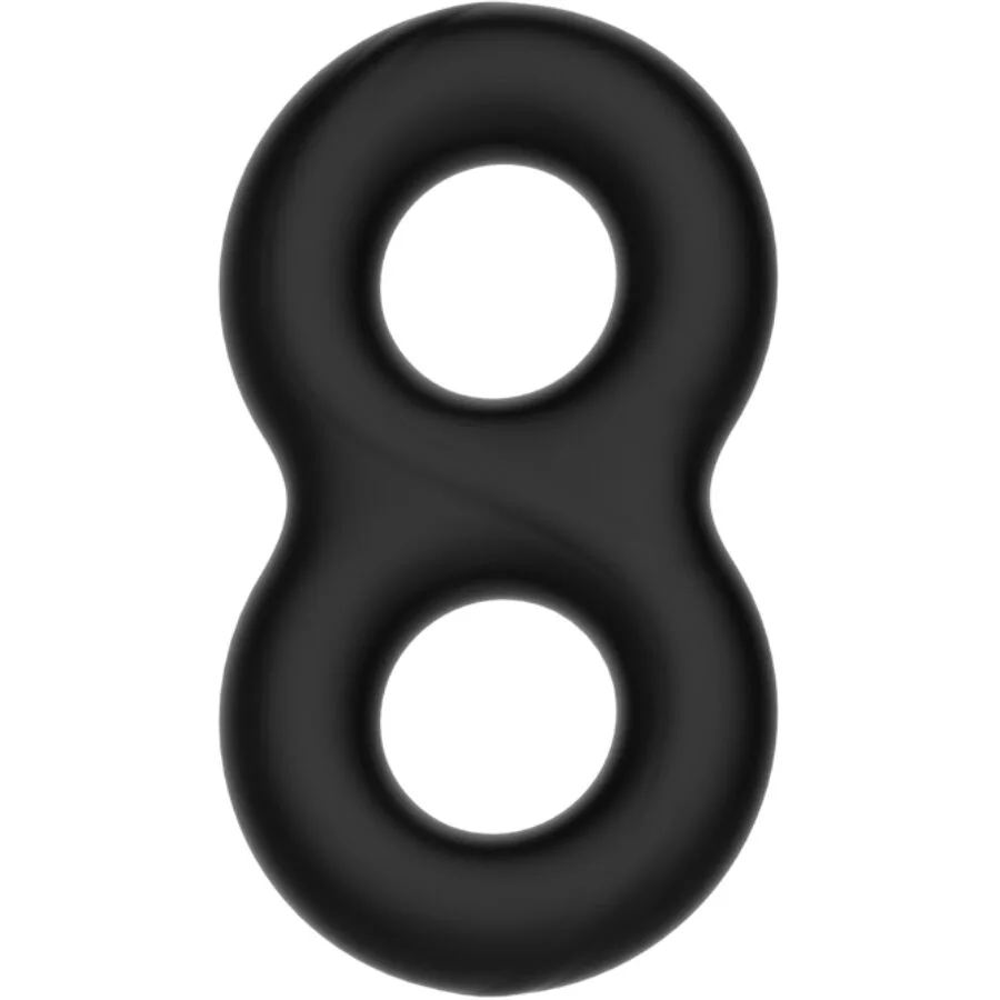 Bague en silicone double infinity