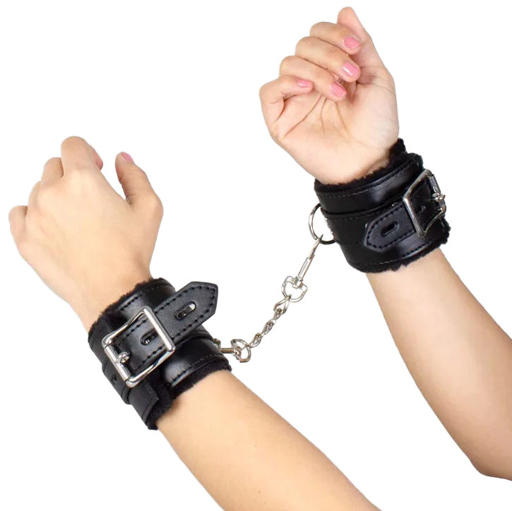 Secretplay - menottes de bondage noires collection BDSM