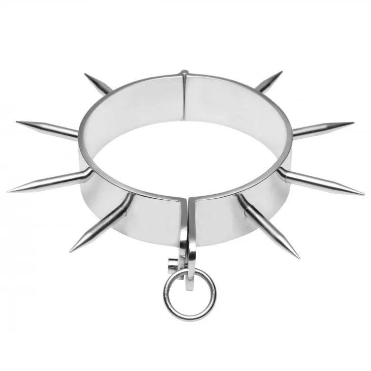 Collier desclave BDSM avec pointes