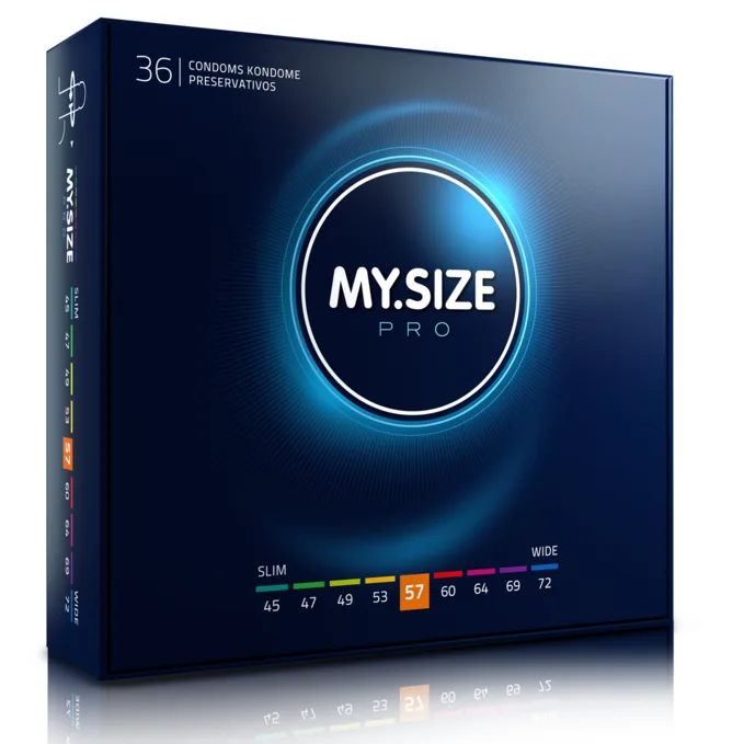 My size - pro préservatifs 57 mm 36 unités