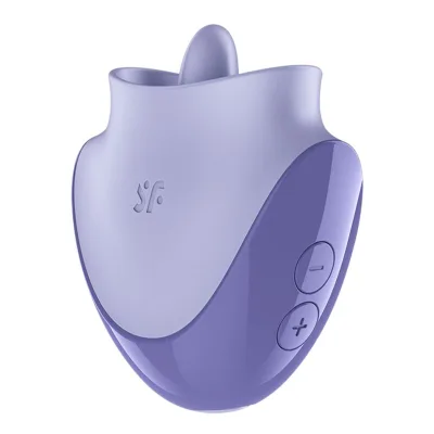 Satisfyer - tongue dancer stimulateur clitorial avec vibrations et pulsations lilas