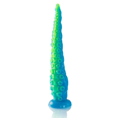 Gode tentacle mince fluorescent scylla grande taille