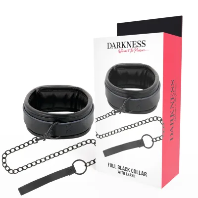 Darkness - black necklace with chain