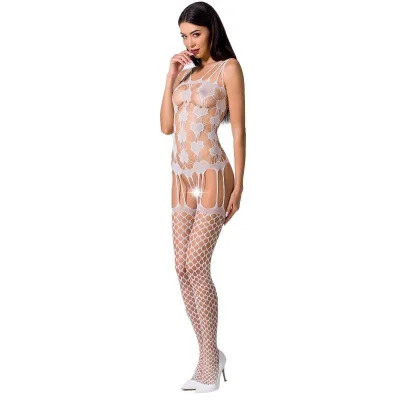 Passion - femme BS067 bodystocking blanc taille unique