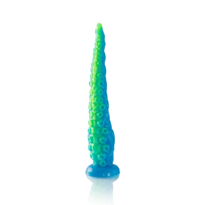 Gode tentacle mince fluorescent scylla petite taille