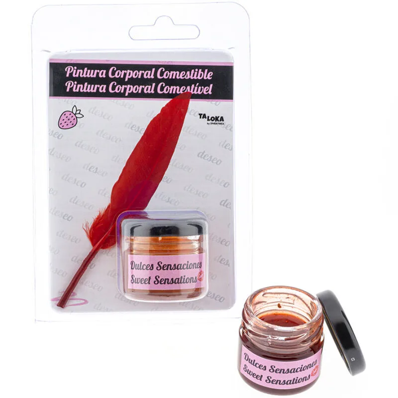 Peinture comestible fraise