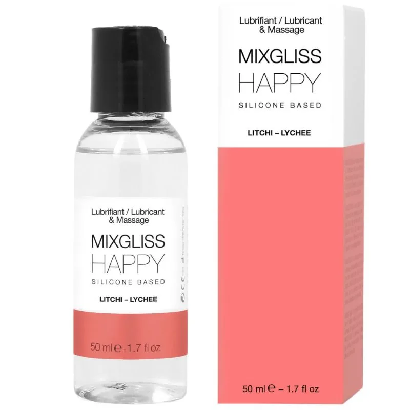 Lubrifiant silicone happy litchi 50 ml