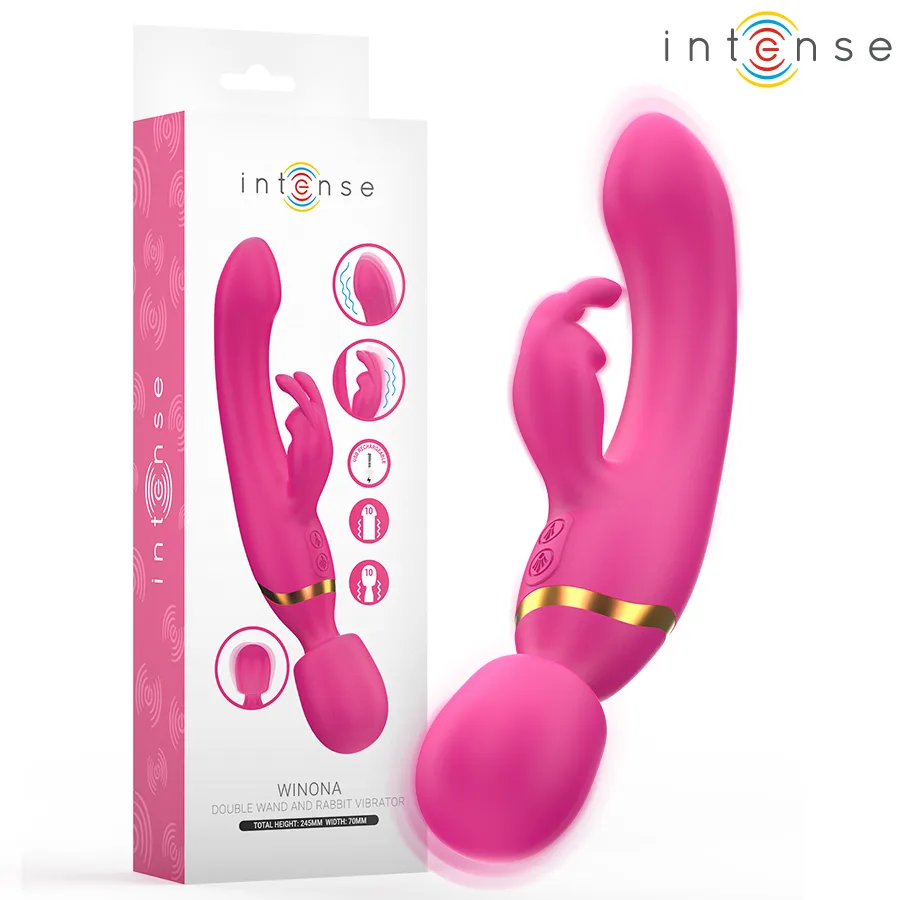Intense - vibrateur double winona lapin et baguette