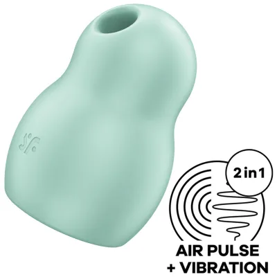 Satisfyer - stimulateur et vibrateur double air pulse pro to go 1 vert