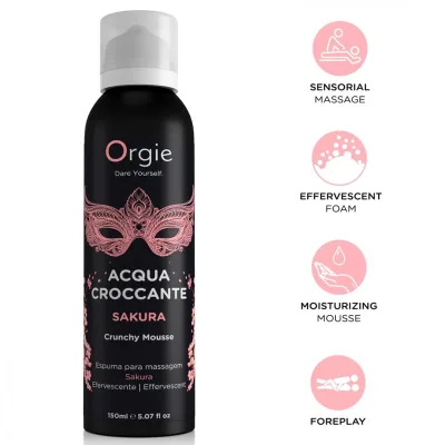 Mousse de massage croquante acqua croccante sakura 150 ml