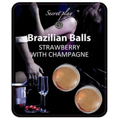 Secretplay - ensemble de boules brésiliennes fraise et champagne