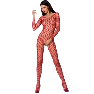 Passion - femme BS068 bodystocking rouge taille unique