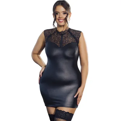 Subblime - vestido sexy de cuero L/XL