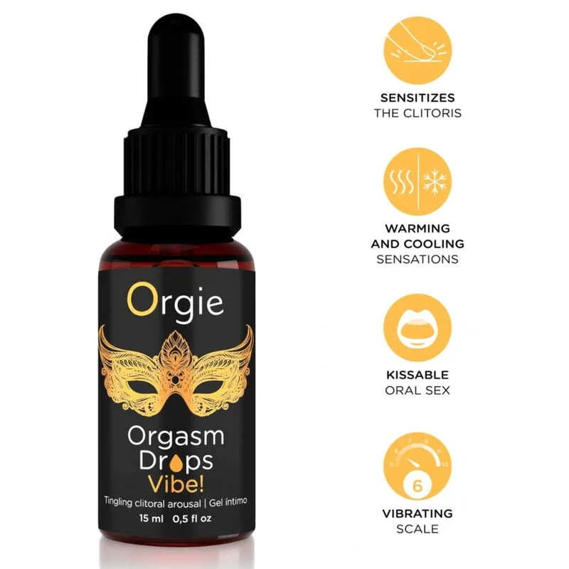 Vibe orgasm drops! stimulation clitoridienne vibrante 15 ml