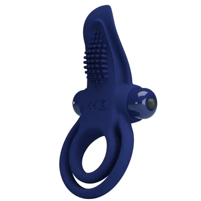 Pretty love - bronson doppelring mit vibration blau