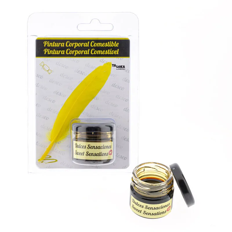 Peinture comestible caramel