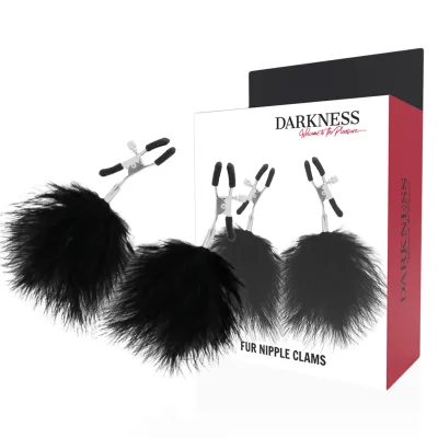 Darkness - pom-pom nipple clamps 2