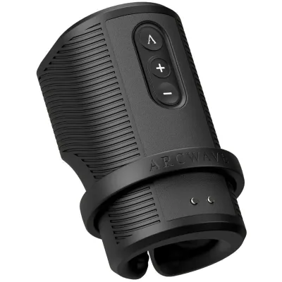 Zing vibrierender männlicher stroker mit doppelmotor schwarz