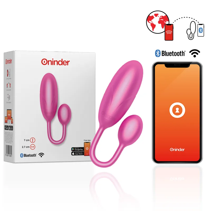 Œuf vibrant denver rose 7 x 2,7 cm application gratuite