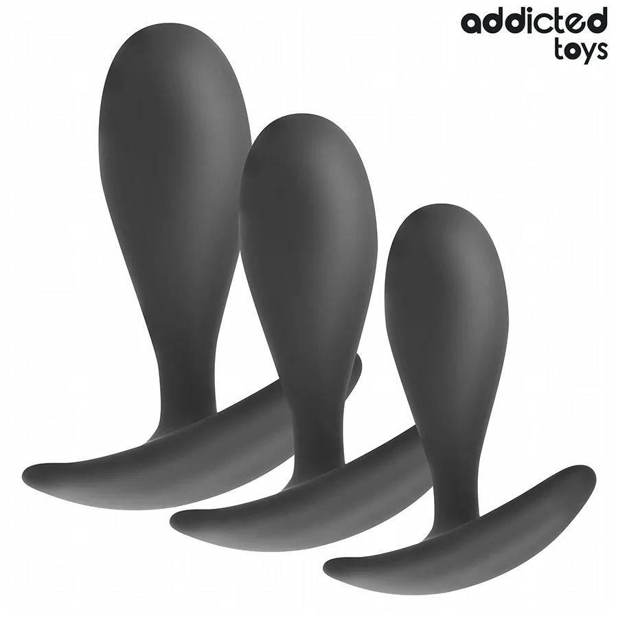 Lot de 3 plug anal modèle 2