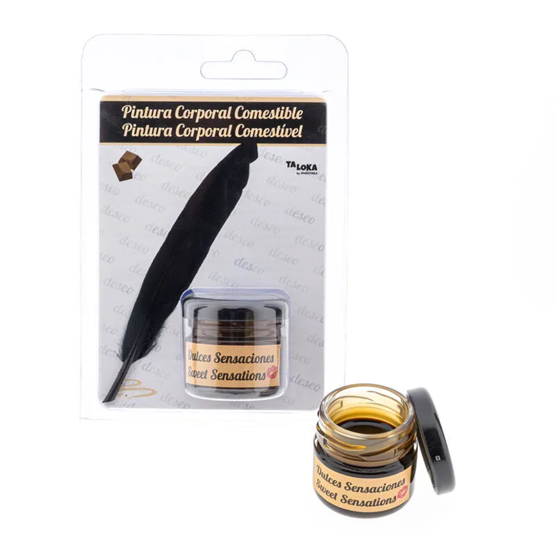 Peinture comestible au chocolat