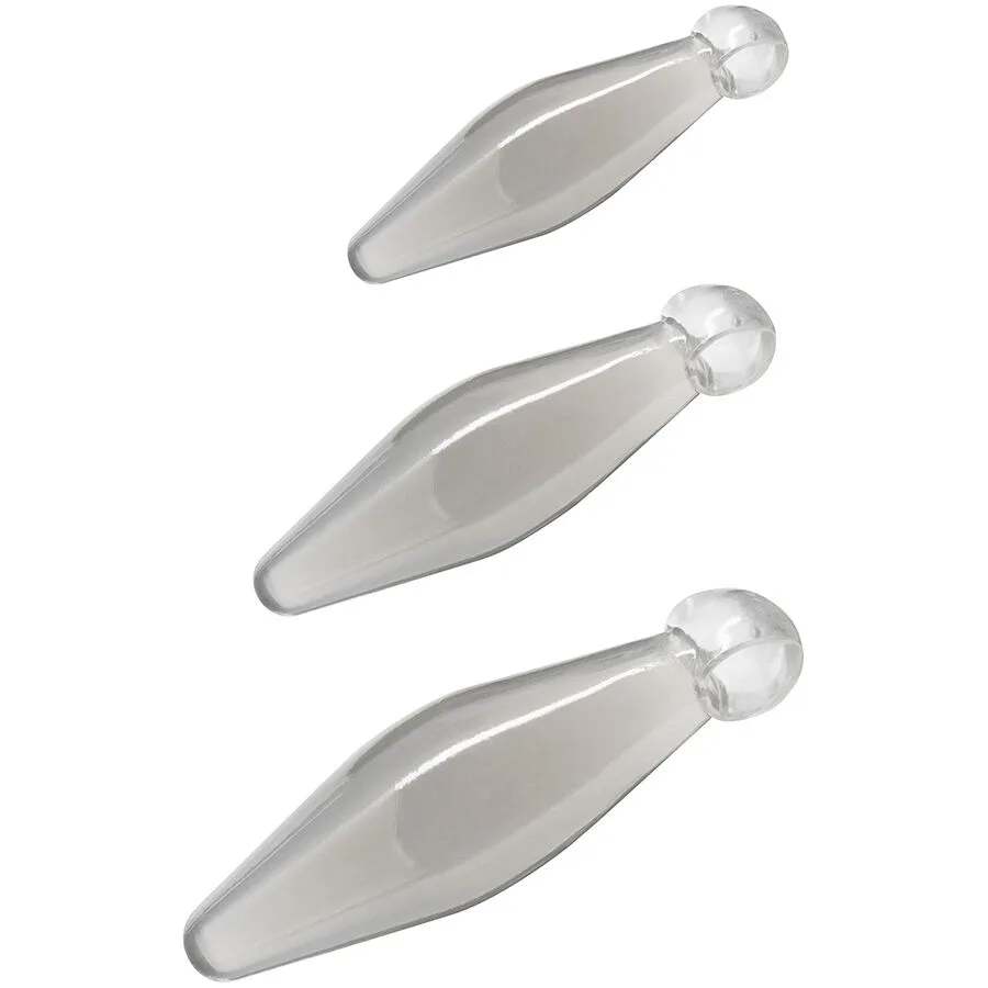 Jeu anal finger rimmer 3 pièces transparent