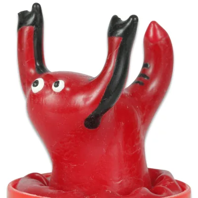 Preservativi novità dipinti a mano scorpione rosso