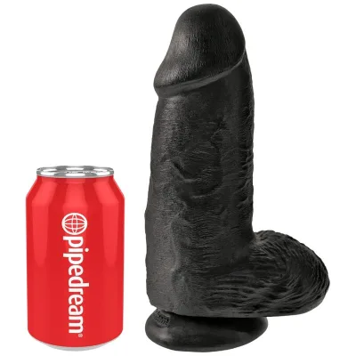 Polliger realistischer penis 23 cm schwarz