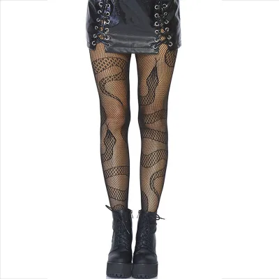 Leg avenue - stockings net snakes black