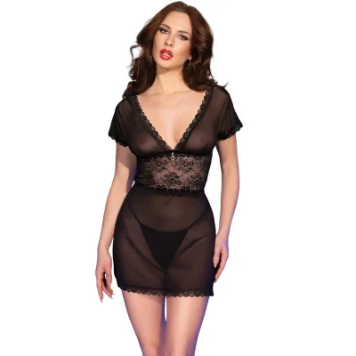 Chilirose - cr 4830 zwarte babydoll XL