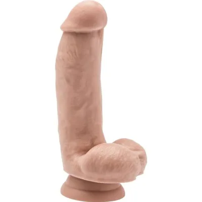 Dildo 12 cm con palle di pelle