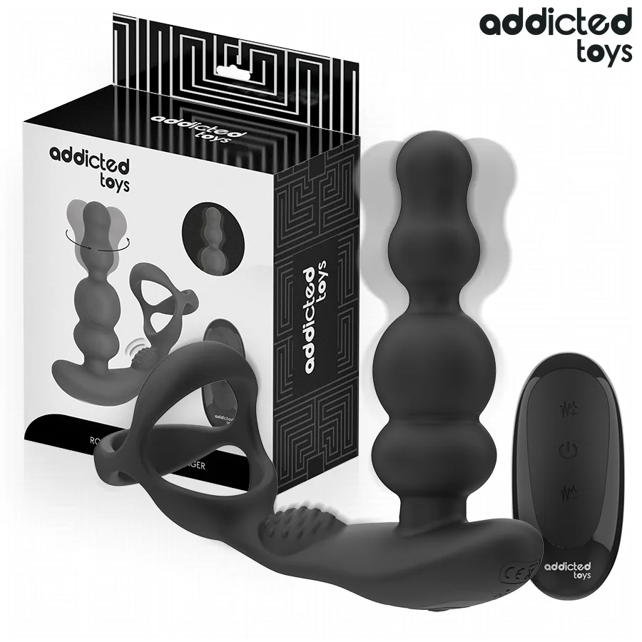Masseur de prostate rotatif à télécommande