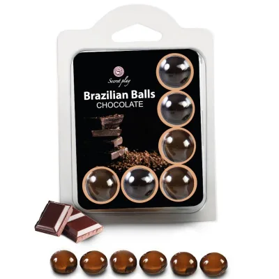 Secretplay - set 6 boules brésiliennes chocolat