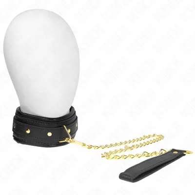 Kink - necklace with sponge imitation leather strap model 1 adjustable 37-54 cm x 3 cm