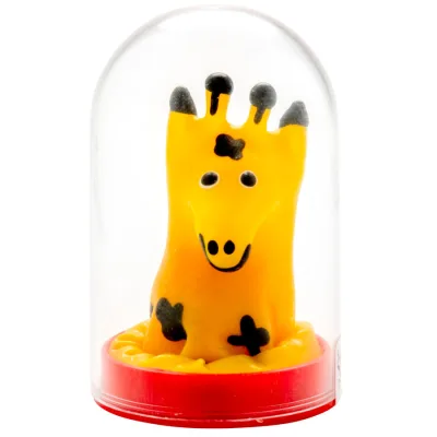 Handbeschilderde nieuwigheid condooms giraffe